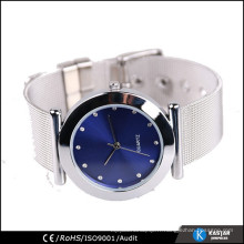 Montre en maille en acier inoxydable pour dames